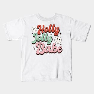 Holly Jolly Babe Kids T-Shirt